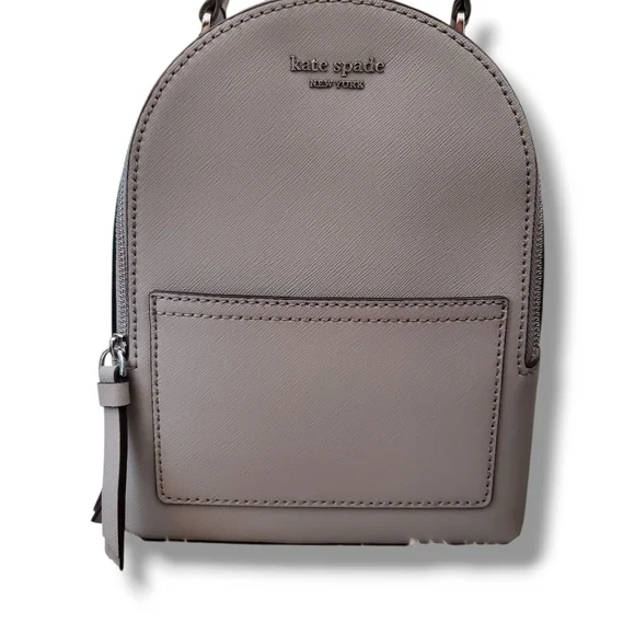 KATE SPADE New York Cameron Mini Convertible Backpack Sling Crossbody SOFT TAUPE - Picture 8 of 17